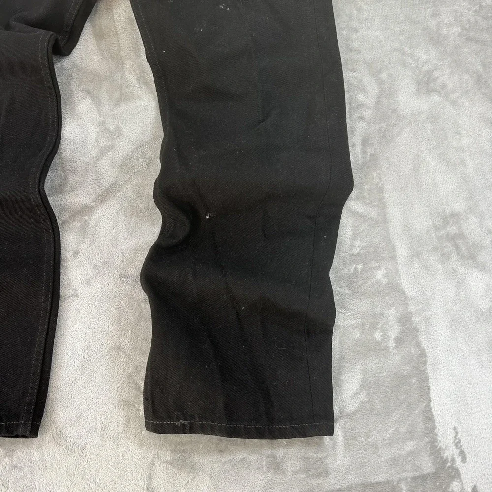 Levi's 505 Jeans Mens 38x30 Black Dark Wash Regular Straight Denim Pants
